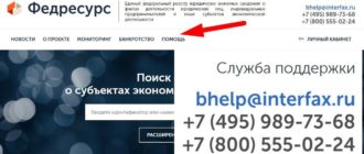ЛК «ФедРесурс»