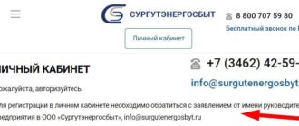ЛК «СургутЭнергосбыт»